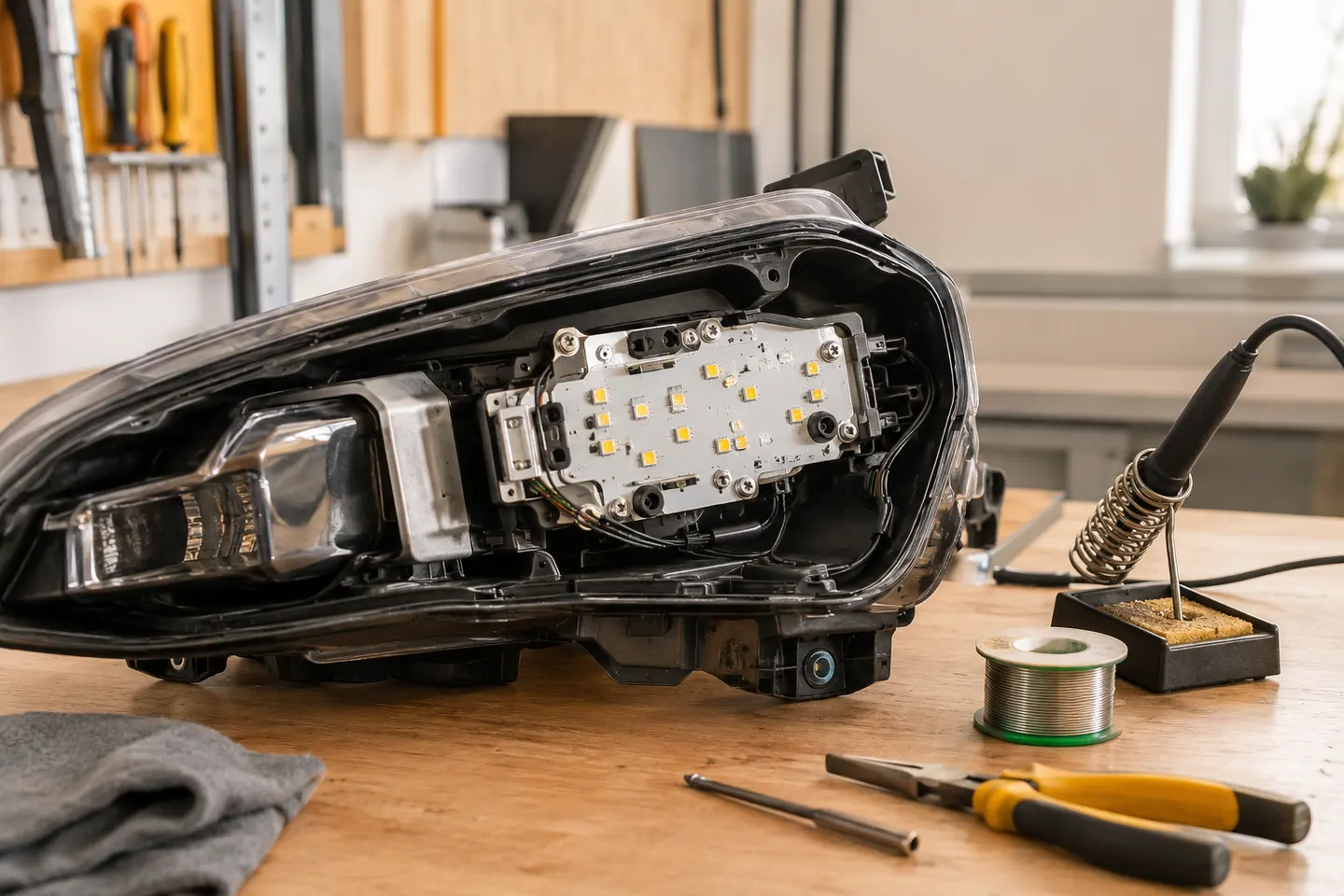 Reparación de faros LED